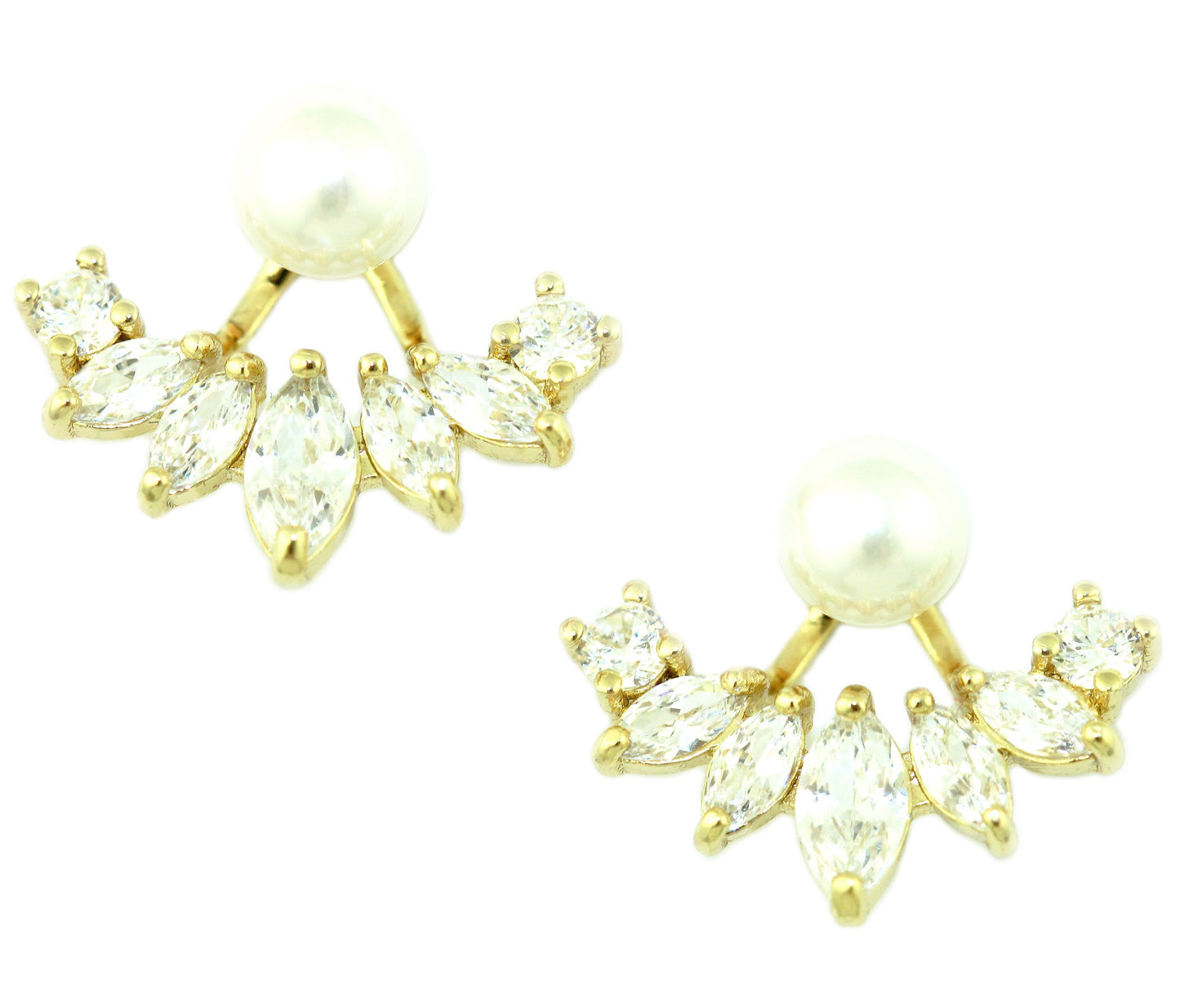 Modern Bridal Ear Jackets