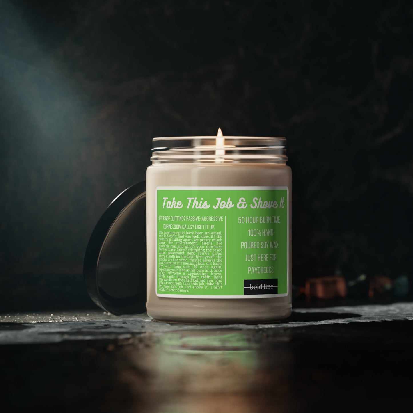Take This Job & Shove It Candle