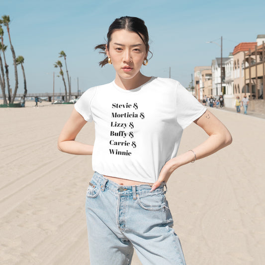 Horror Heroines Cropped Tee