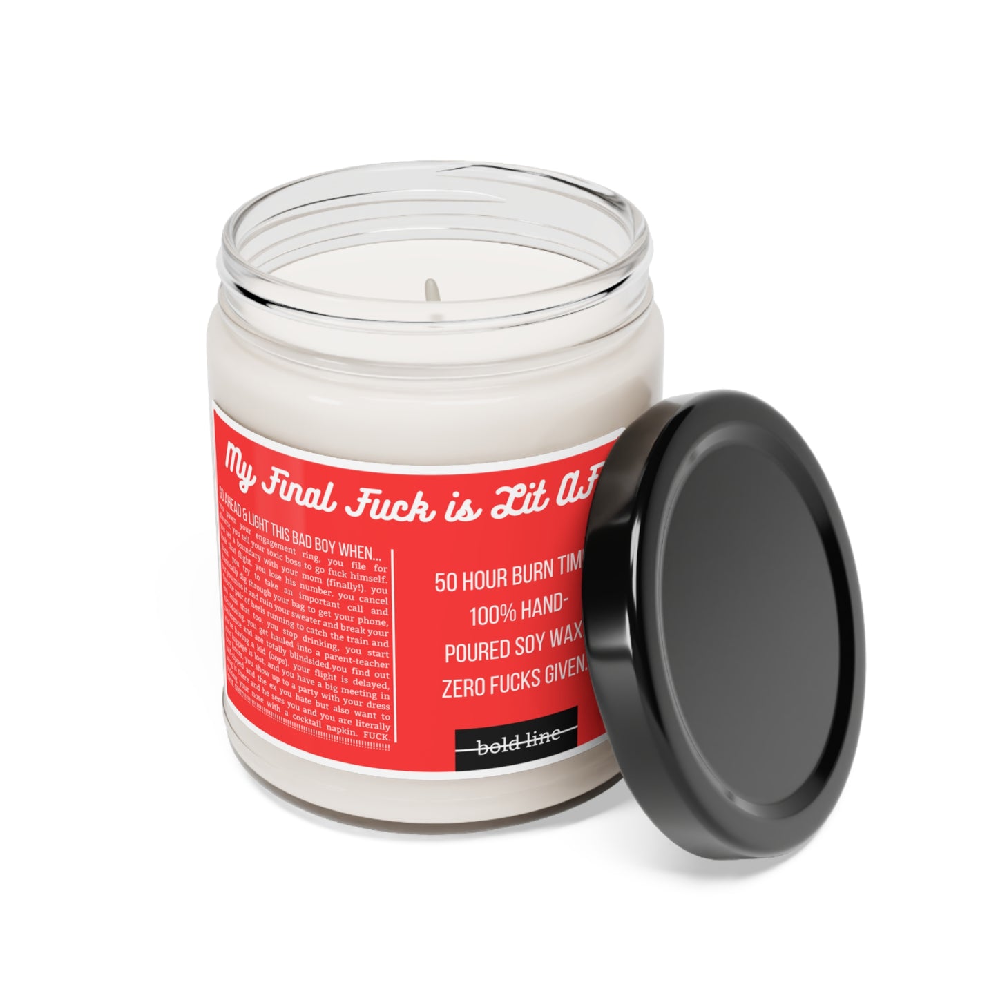 Zero Fucks Given Candle