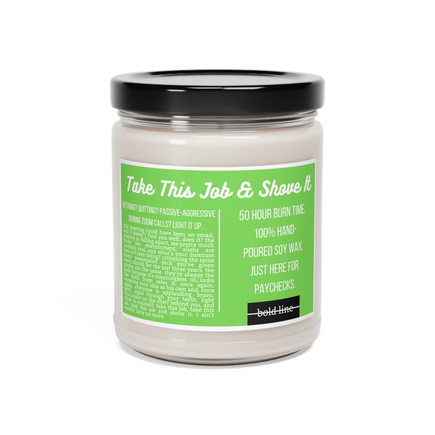 Take This Job & Shove It Candle