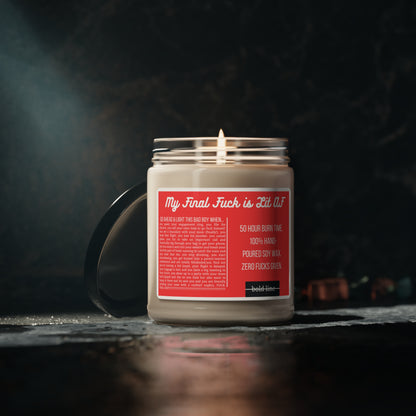 Zero Fucks Given Candle