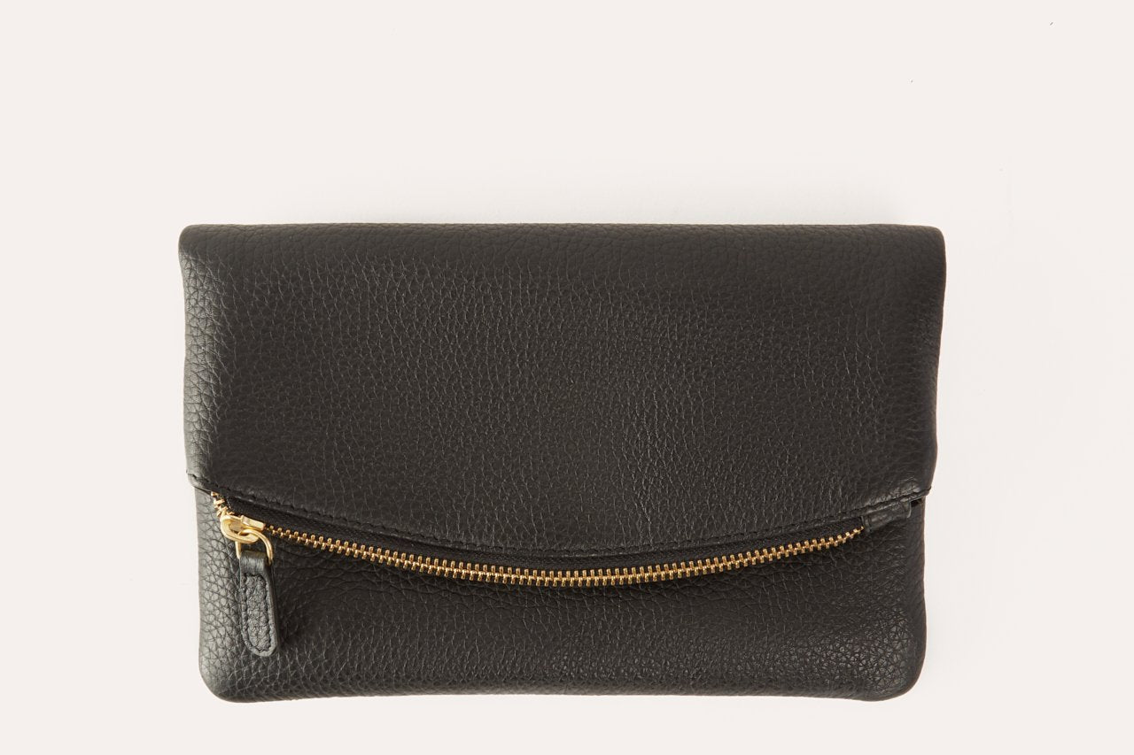 High Class Leather Flap Clutch