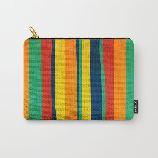 Mid Century Stripes Carry-All Pouch