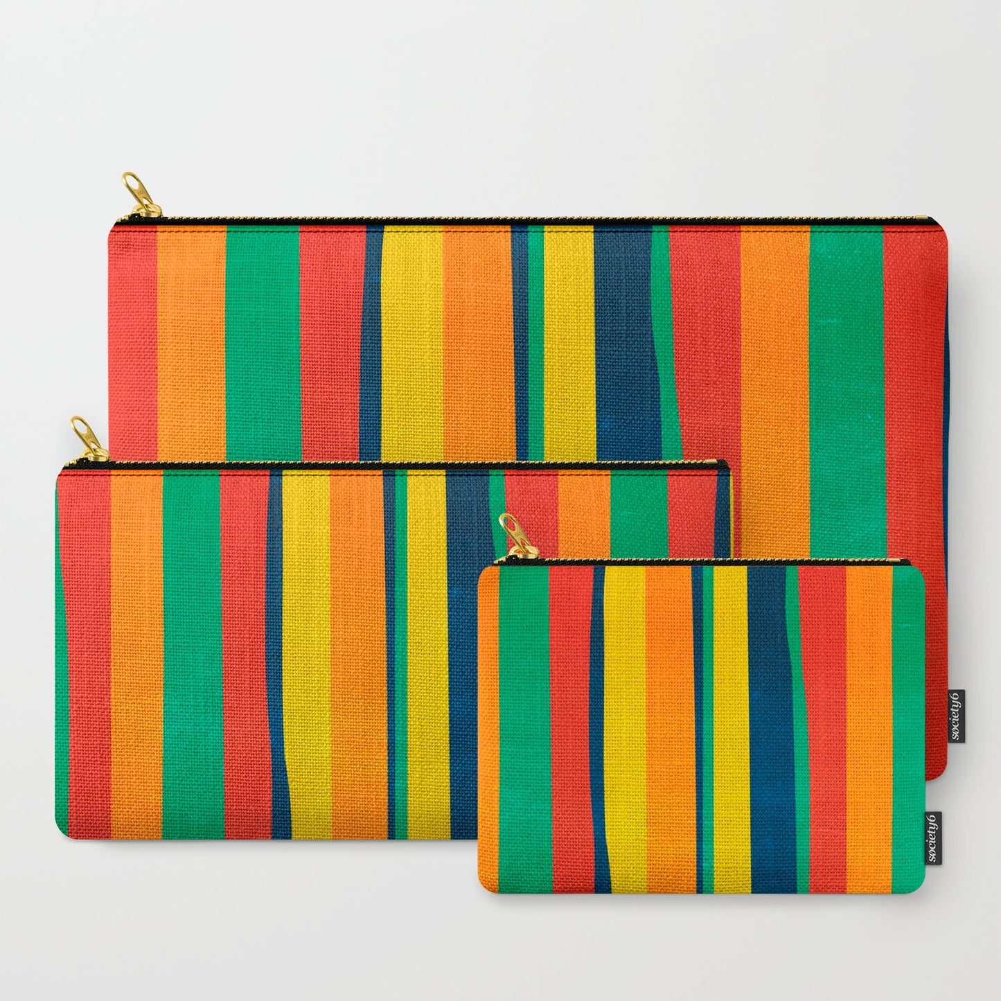Mid Century Stripes Carry-All Pouch