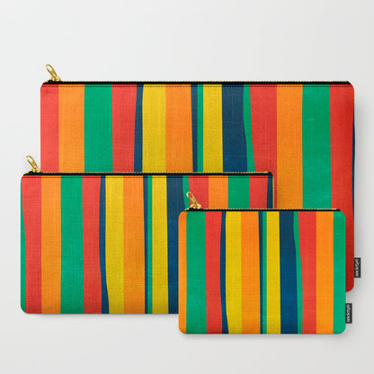 Mid Century Stripes Carry-All Pouch