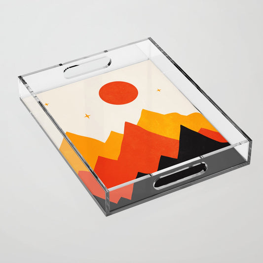 Mountains & Mountains Acrylic Tray
