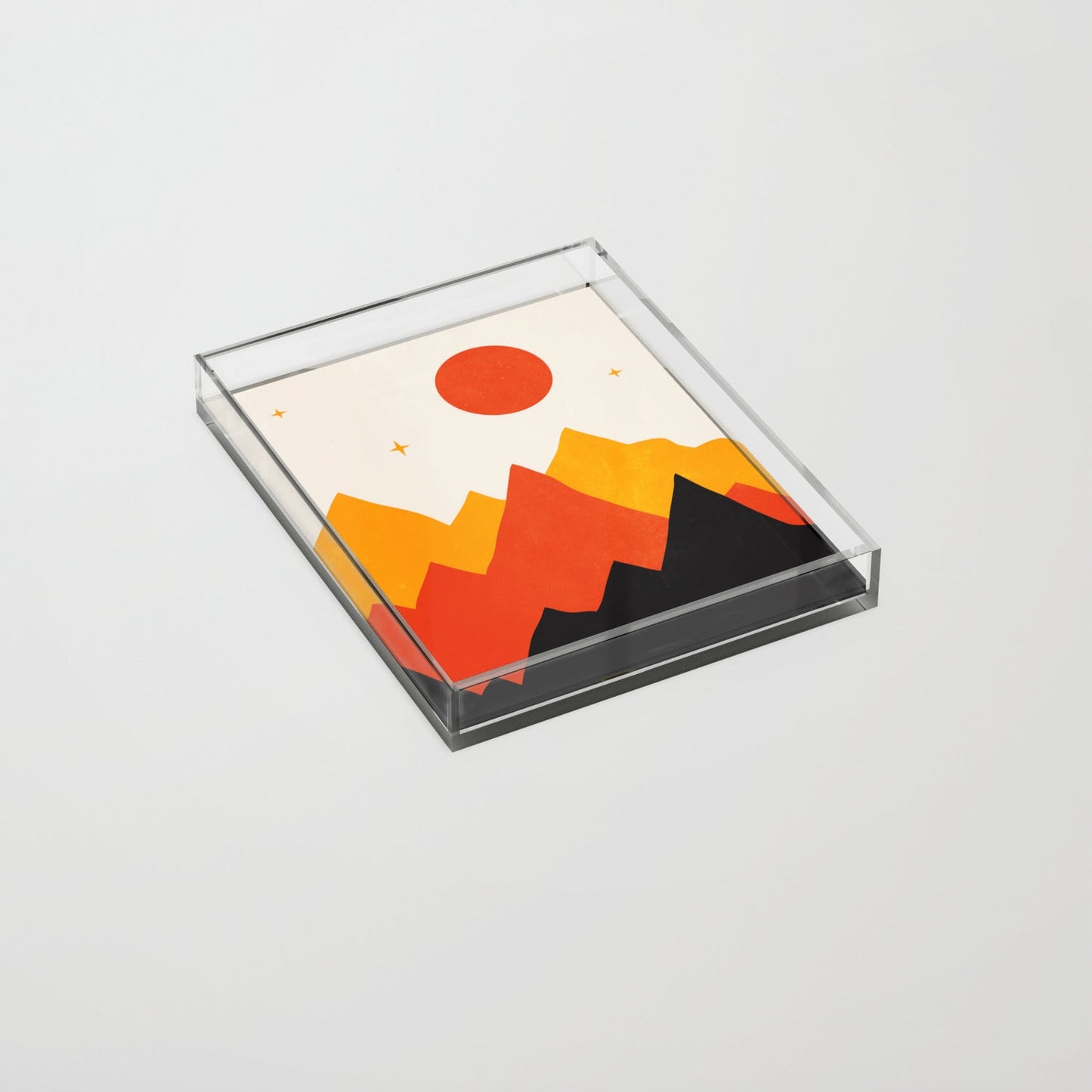 Mountains & Mountains Acrylic Tray