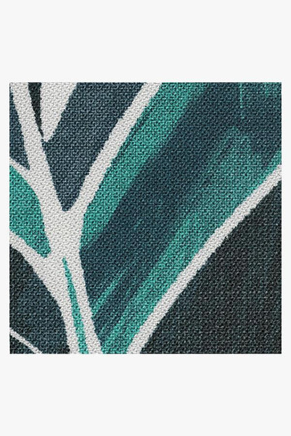 Washable Outdoor Ombra Teal Rug